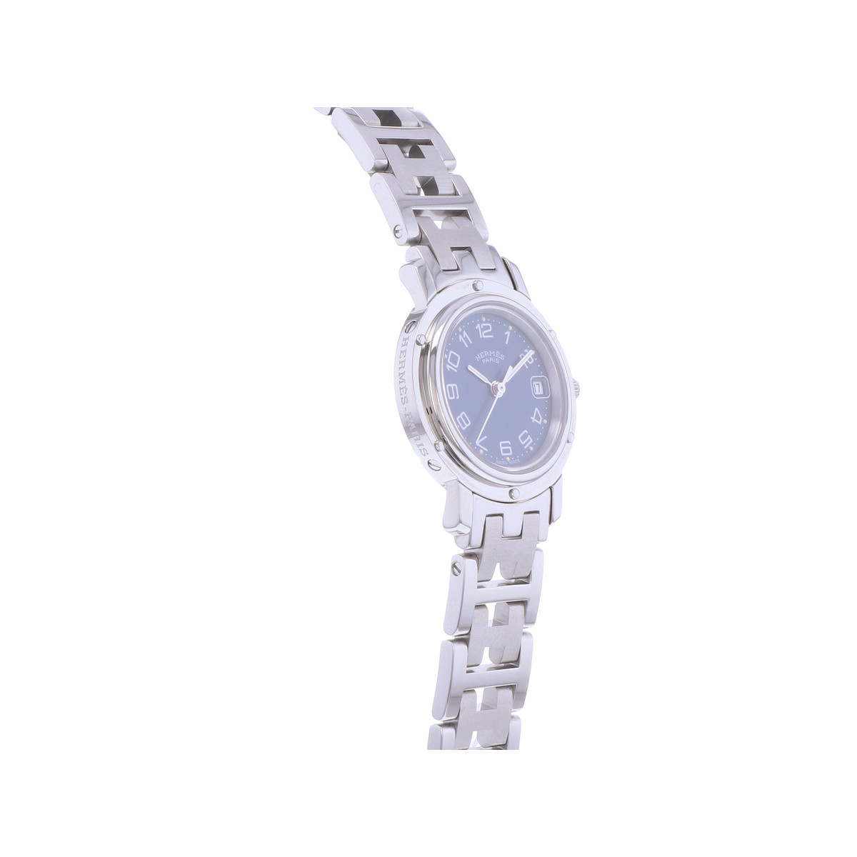 Montre d'occasion HERMES Clipper femme quartz bracelet acier - vue 2