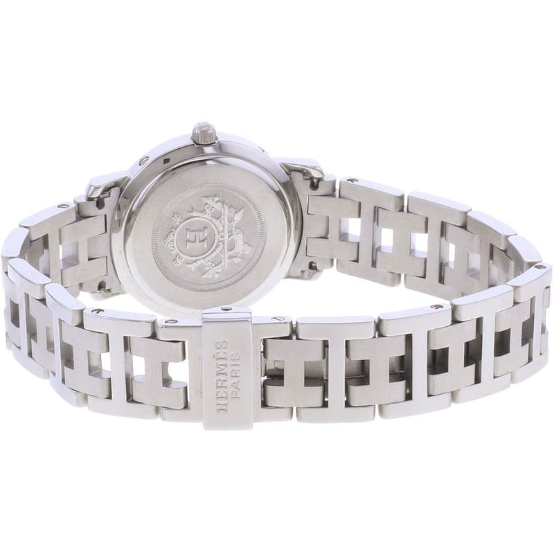 Montre d'occasion HERMES Clipper femme quartz bracelet acier - vue 3