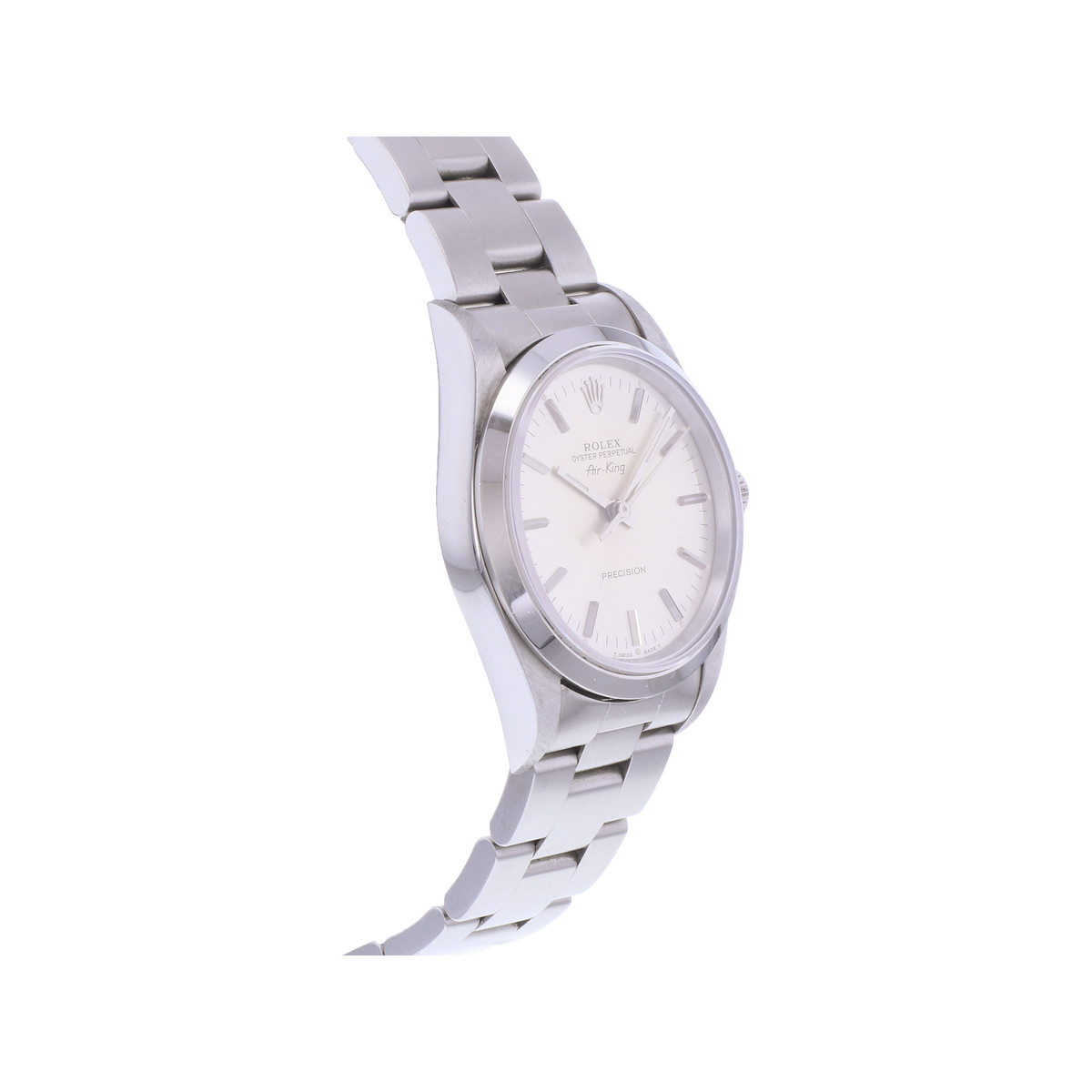Montre d'occasion ROLEX Air King Precision mixte automatique bracelet acier - vue 2