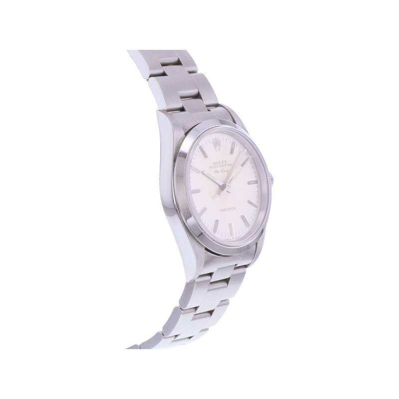 Montre d'occasion ROLEX Air King Precision mixte automatique bracelet acier - vue 2