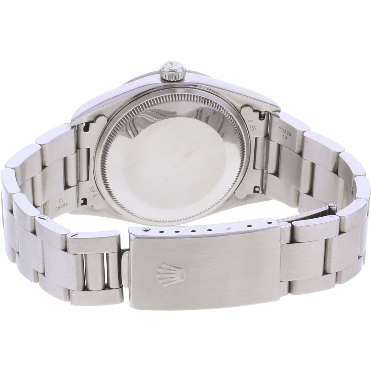 Montre d'occasion ROLEX Air King Precision mixte automatique bracelet acier - vue 3