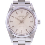 Montre d'occasion ROLEX Air King Precision mixte automatique bracelet acier - vue D1