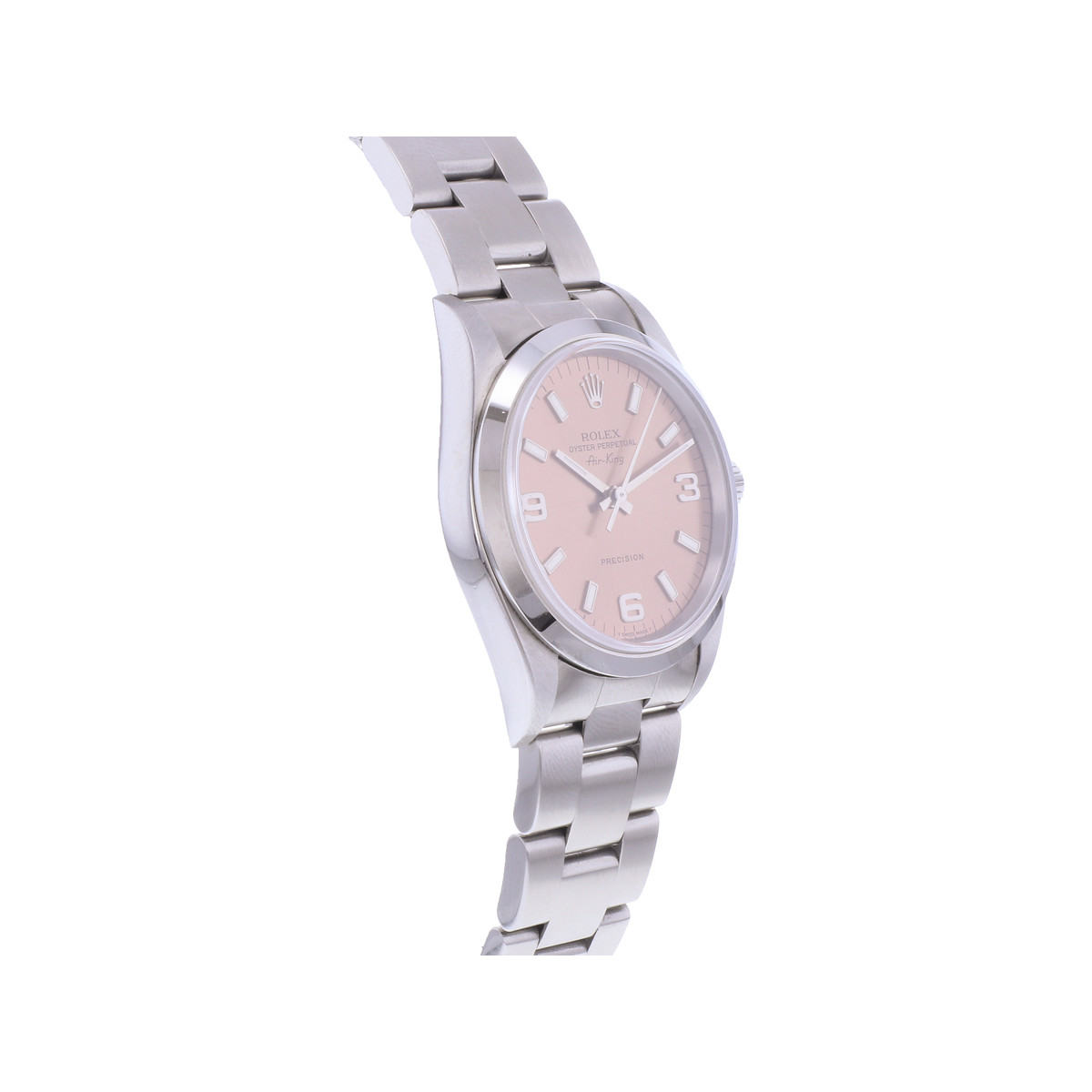 Montre d'occasion ROLEX Air King Precision homme automatique bracelet acier - vue 2