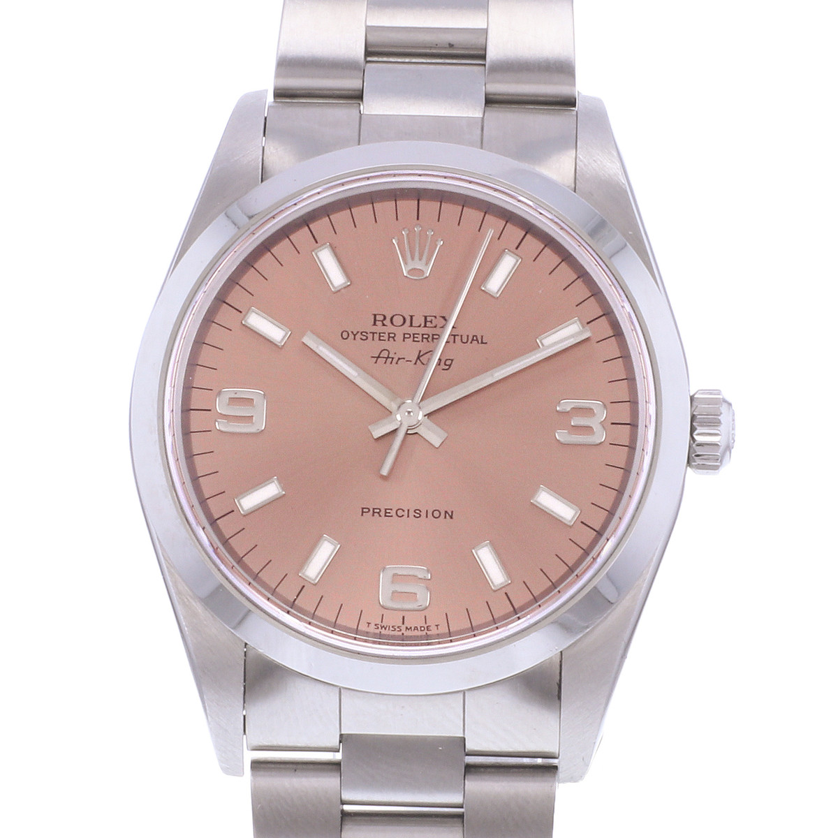 Montre d'occasion ROLEX Air King Precision homme automatique bracelet acier - vue D1