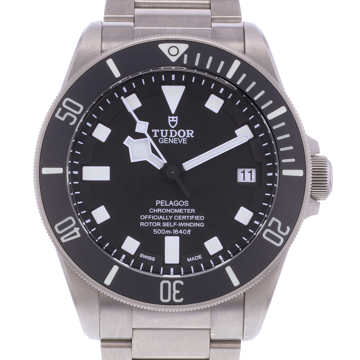 Montre d'occasion TUDOR Pelagos homme mouvement automatique certifié (cosc) bracelet titane - vue D1