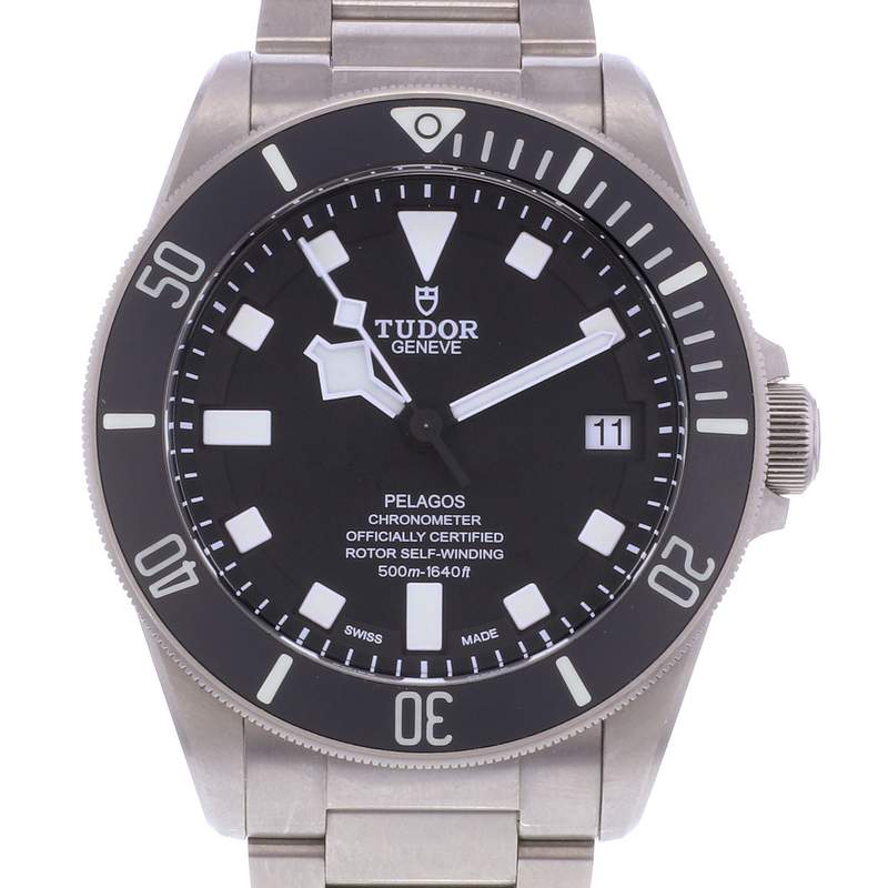 Montre d'occasion TUDOR Pelagos homme mouvement automatique certifié (cosc) bracelet titane - vue D1