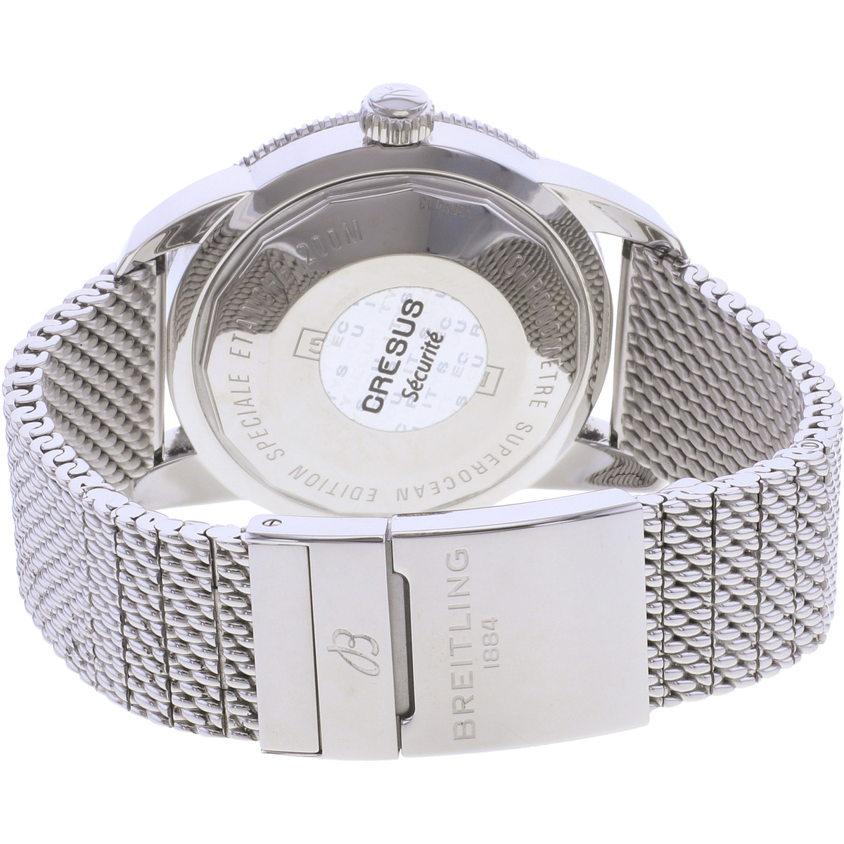 Montre d'occasion BREITLING SuperOcean Heritage 46 homme mouvement automatique certifié (cosc) bracelet acier - vue 3