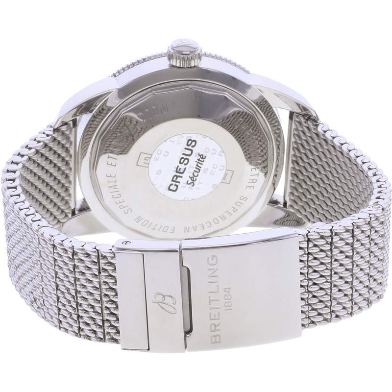 Montre d'occasion BREITLING SuperOcean Heritage 46 homme mouvement automatique certifié (cosc) bracelet acier - vue 3