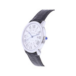 Montre d'occasion CARTIER Ronde Solo homme automatique bracelet cuir d'origine - vue D2
