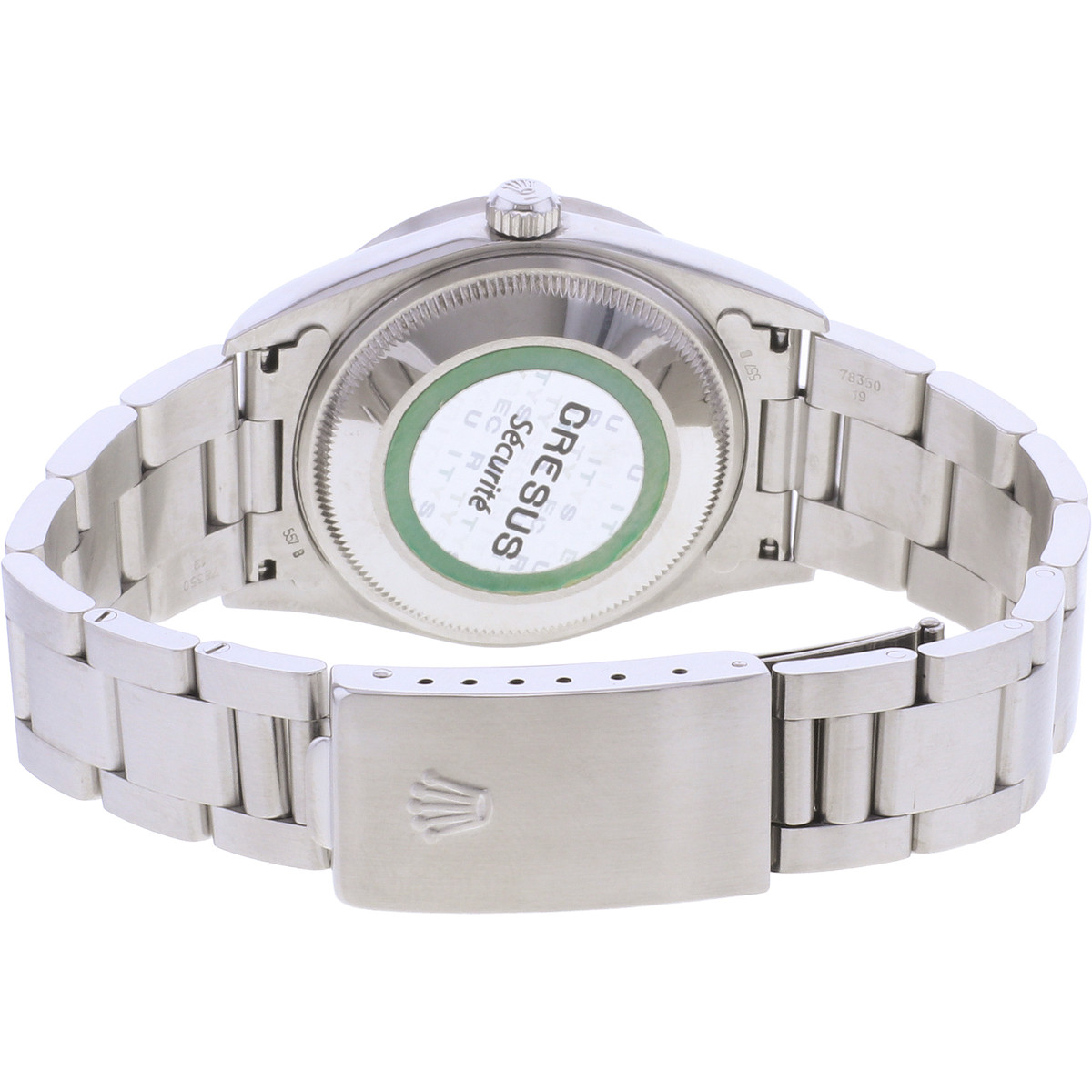 Montre d'occasion ROLEX Date femme mouvement automatique certifié (cosc) bracelet acier - vue 3
