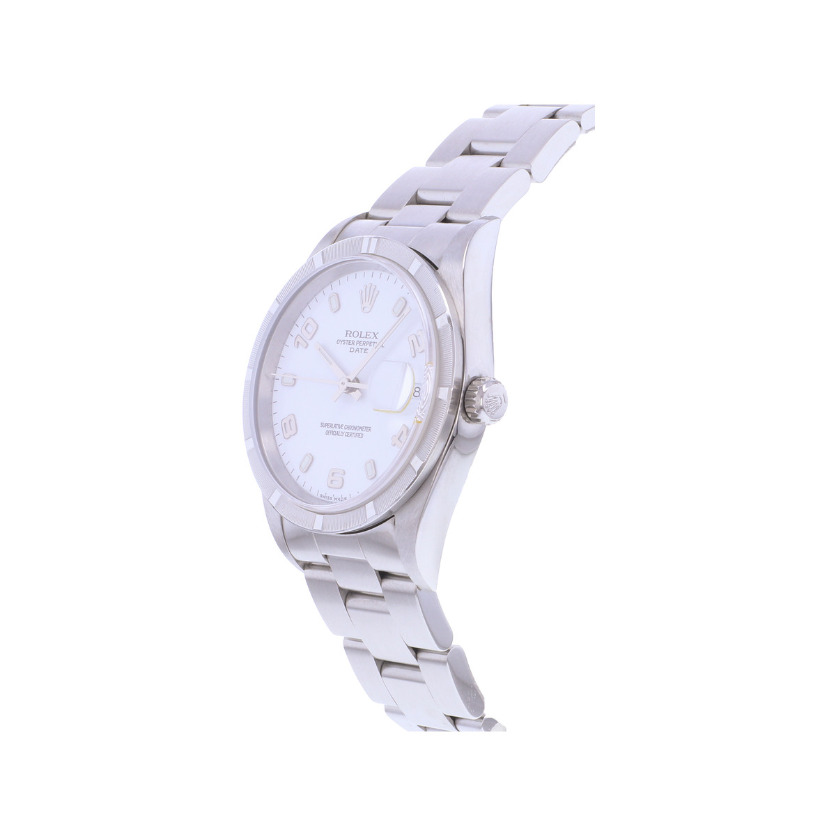 Montre d'occasion ROLEX Date femme mouvement automatique certifié (cosc) bracelet acier - vue D2