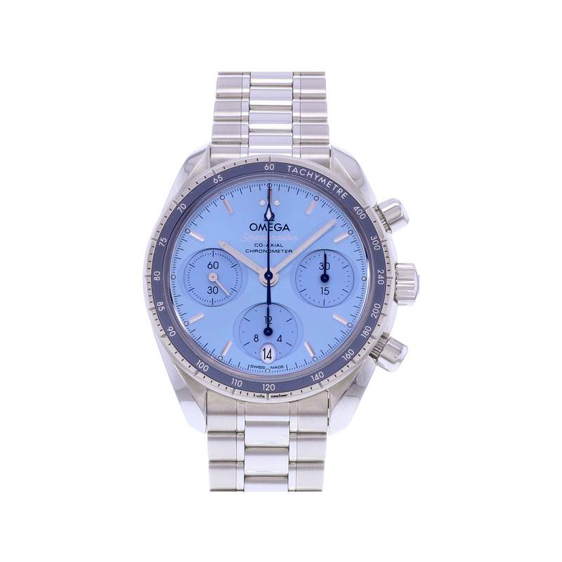 Montre d'occasion OMEGA Speedmaster 38 homme mouvement automatique certifié (cosc) bracelet acier - vue 1
