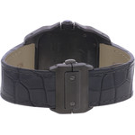 Montre d'occasion CARTIER Santos 100 Carbone homme automatique bracelet cuir d'origine - vue 3