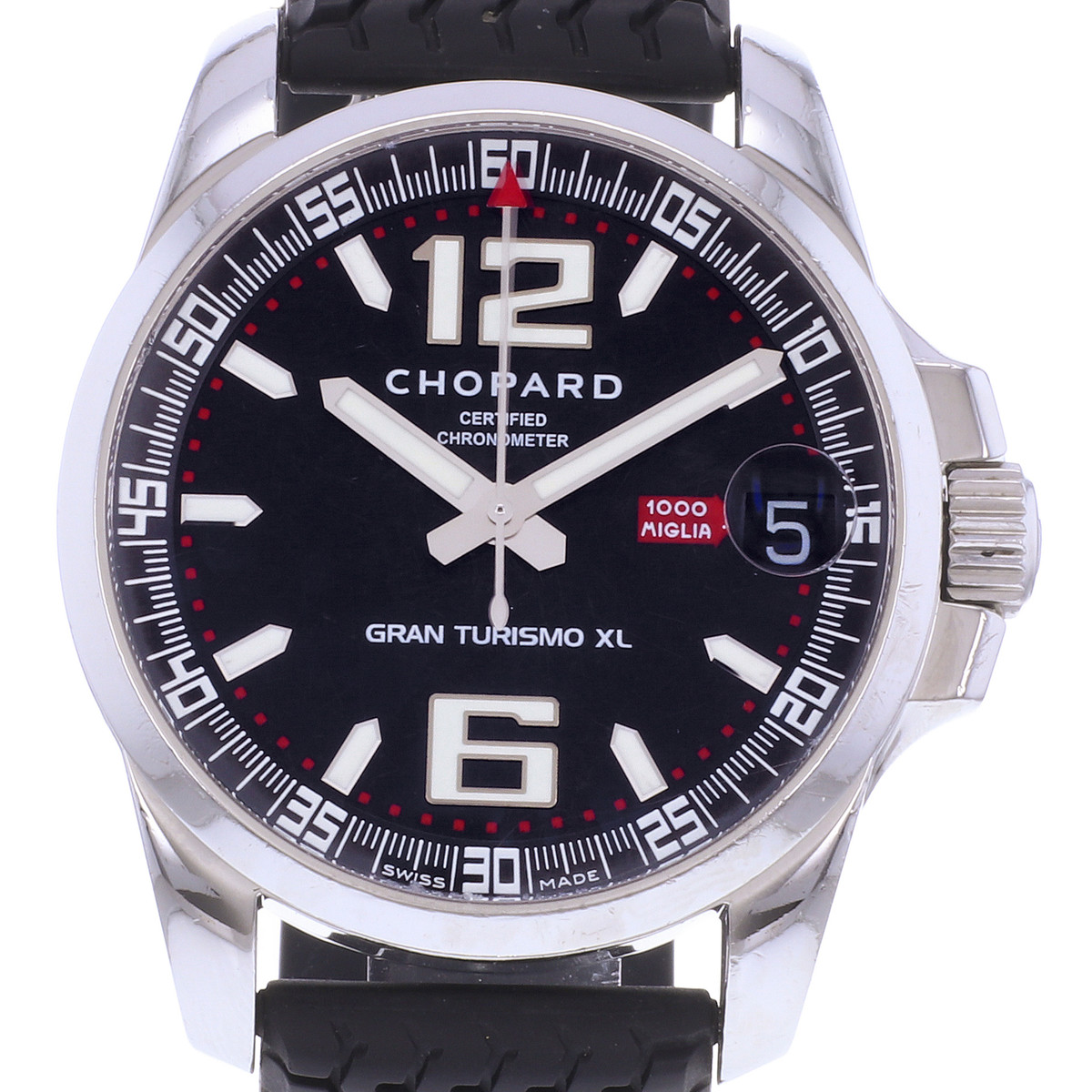 Montre d'occasion CHOPARD Mille Miglia GT XL homme mouvement automatique certifié (cosc) bracelet caoutchouc - vue D1