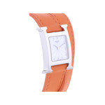 Montre d'occasion HERMES Heure H femme quartz bracelet cuir - vue 2