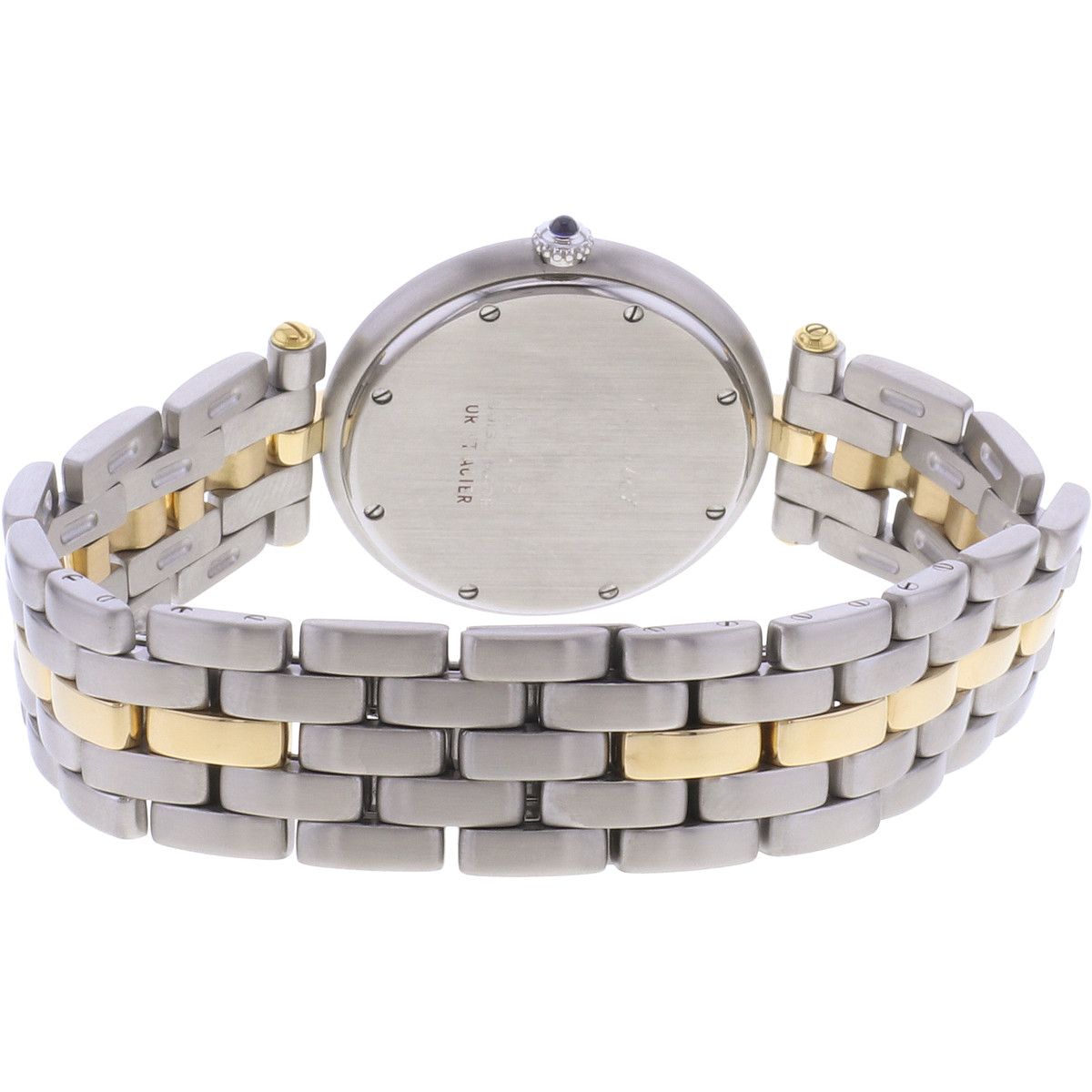 Montre d'occasion CARTIER Panthère Vendôme femme quartz bracelet or jaune 750/000 et acier - vue 3