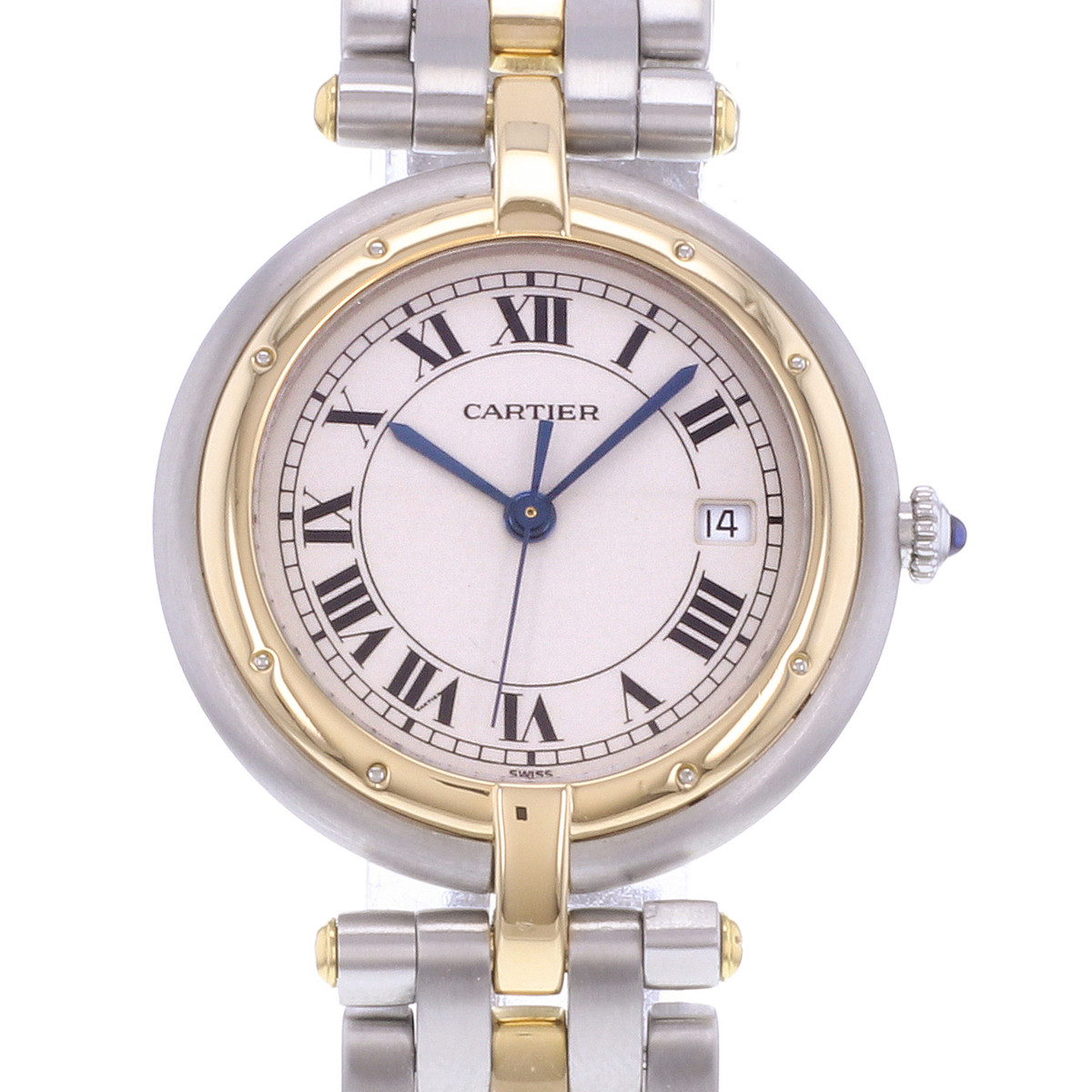 Montre d'occasion CARTIER Panthère Vendôme femme quartz bracelet or jaune 750/000 et acier - vue D1