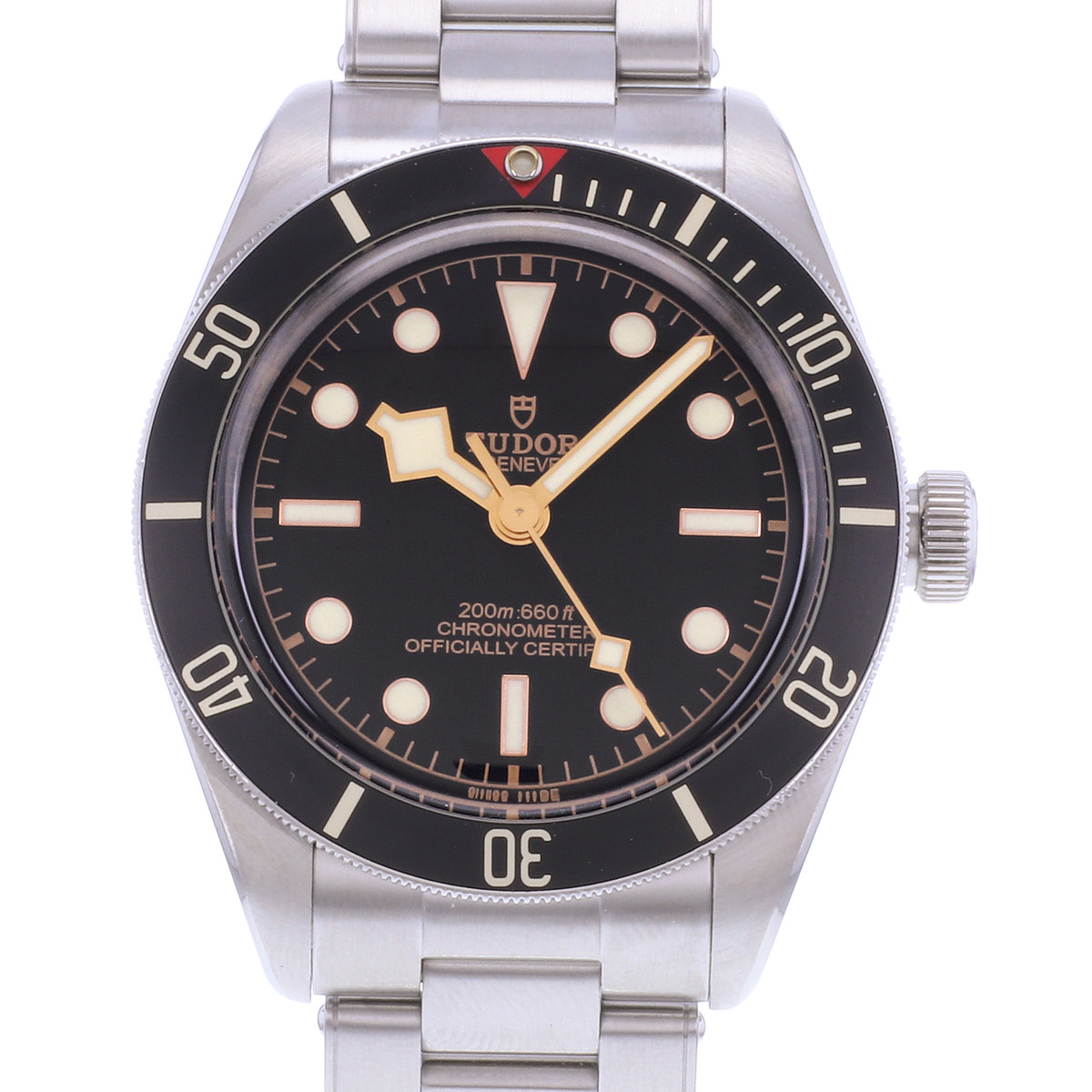 Montre d'occasion TUDOR Black Bay 58 homme mouvement automatique certifié (cosc) bracelet acier - vue D1