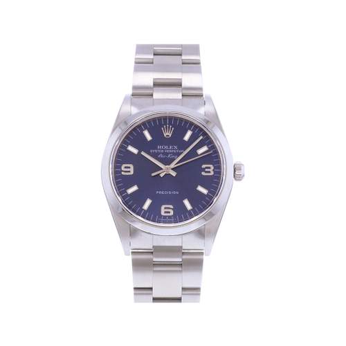 Montre d'occasion ROLEX Air King Precision homme automatique bracelet acier