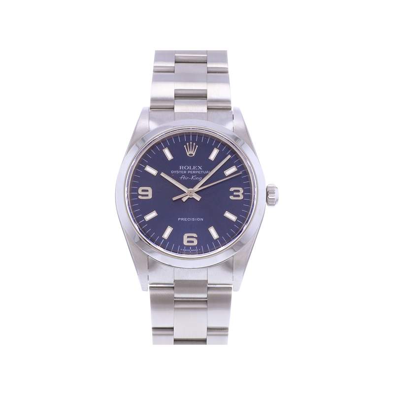 Montre d'occasion ROLEX Air King Precision homme automatique bracelet acier - vue 1