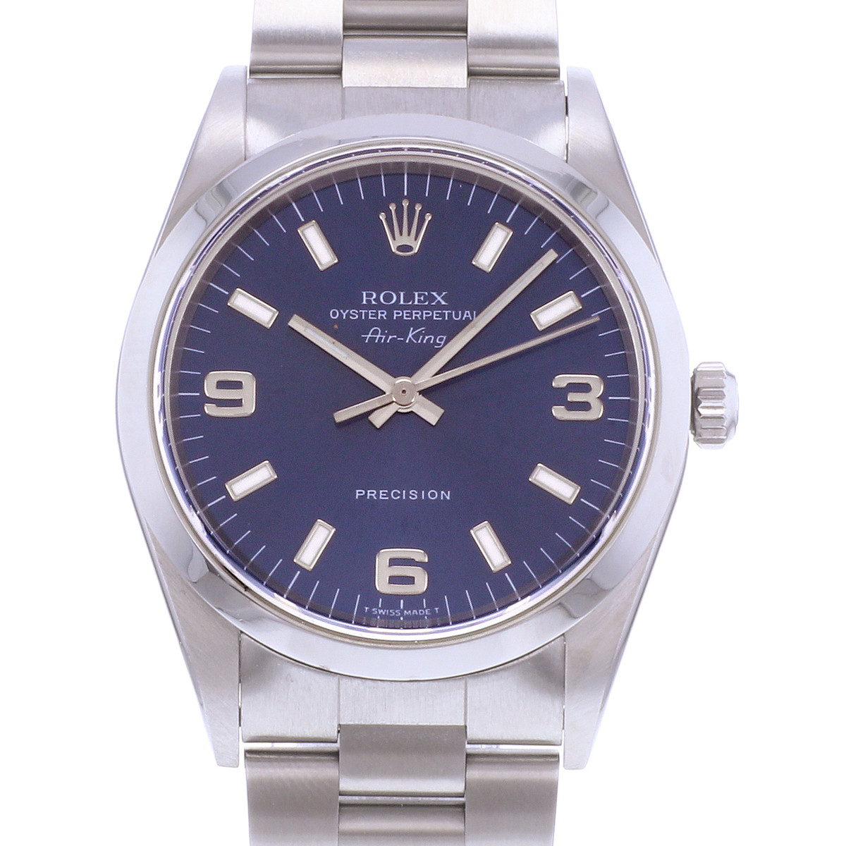 Montre d'occasion ROLEX Air King Precision homme automatique bracelet acier - vue D1