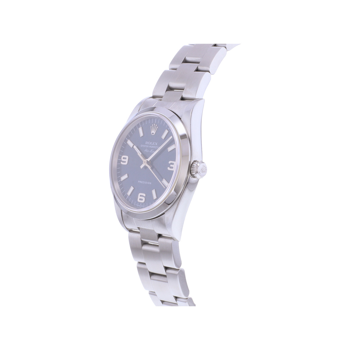 Montre d'occasion ROLEX Air King Precision homme automatique bracelet acier - vue D2