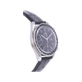 Montre d'occasion OMEGA Speedmaster Reduced homme automatique bracelet cuir