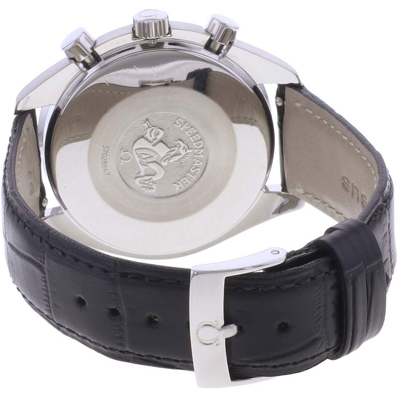 Montre d'occasion OMEGA Speedmaster Reduced homme automatique bracelet cuir - vue 3