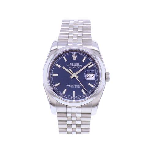 Montre d'occasion ROLEX DateJust 36 homme mouvement automatique certifié (cosc) bracelet acier