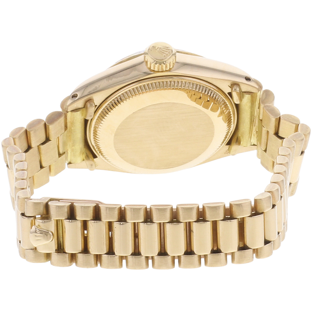 Montre d'occasion ROLEX DateJust Lady Vintage femme mouvement automatique certifié (cosc) bracelet or jaune 750/000 - vue 3