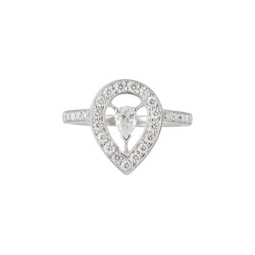 Tweedehands BOUCHERON Ava-ring voor dames, 750/1000 witgoud