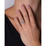 Bague d'occasion BOUCHERON Ava femme or blanc 750/1000 - vue porté 2