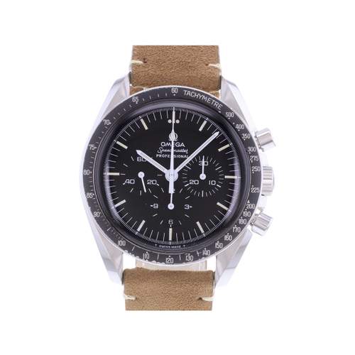 Montre d'occasion OMEGA Speedmaster Moonwatch Vintage homme mécanique bracelet cuir cresus