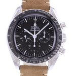 Montre d'occasion OMEGA Speedmaster Moonwatch Vintage homme mécanique bracelet cuir cresus - vue D1