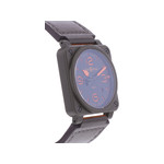 Montre d'occasion BELL & ROSS BR03-92 MA-1 homme automatique bracelet cuir d'origine - vue 2