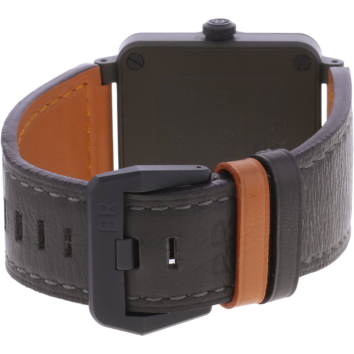 Montre d'occasion BELL & ROSS BR03-92 MA-1 homme automatique bracelet cuir d'origine - vue 3
