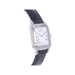 Montre d'occasion CARTIER Santos Dumont homme quartz bracelet cuir d'origine - vue 2