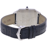 Montre d'occasion CARTIER Santos Dumont homme quartz bracelet cuir d'origine - vue 3