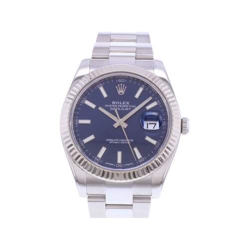 Montre d'occasion ROLEX DateJust 41 homme mouvement automatique certifié (cosc) bracelet acier
