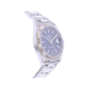 Montre d'occasion ROLEX DateJust 41 homme mouvement automatique certifié (cosc) bracelet acier