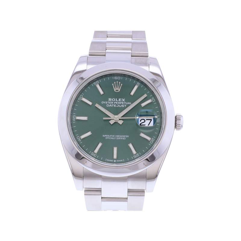 Montre d'occasion ROLEX DateJust 41 Mint homme mouvement automatique certifié (cosc) bracelet acier - vue 1