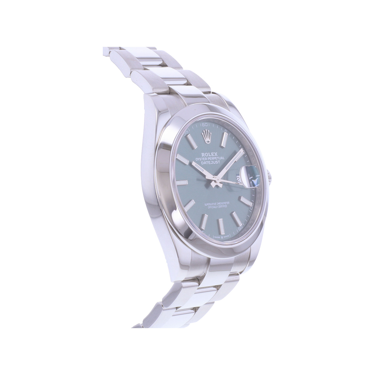 Montre d'occasion ROLEX DateJust 41 Mint homme mouvement automatique certifié (cosc) bracelet acier - vue 2