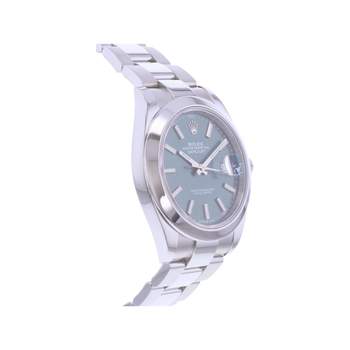 Montre d'occasion ROLEX DateJust 41 Mint homme mouvement automatique certifié (cosc) bracelet acier