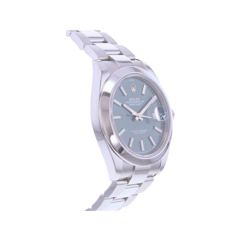 Montre d'occasion ROLEX DateJust 41 Mint homme mouvement automatique certifié (cosc) bracelet acier - vue 2