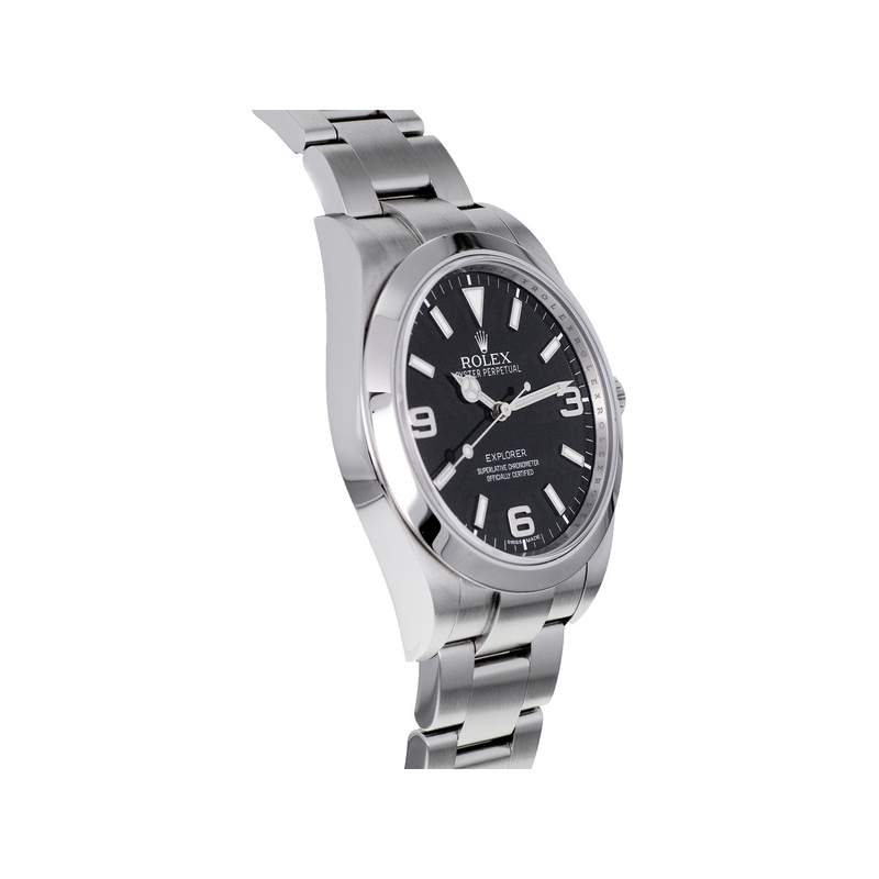 Montre d'occasion ROLEX Explorer I Mark 1 homme mouvement automatique certifié (cosc) bracelet acier - vue 2