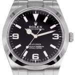 Montre d'occasion ROLEX Explorer I Mark 1 homme mouvement automatique certifié (cosc) bracelet acier - vue D1