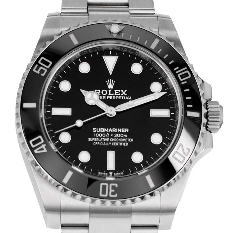 Montre d'occasion ROLEX Submariner Céramique homme mouvement automatique certifié (cosc) bracelet acier - vue D1