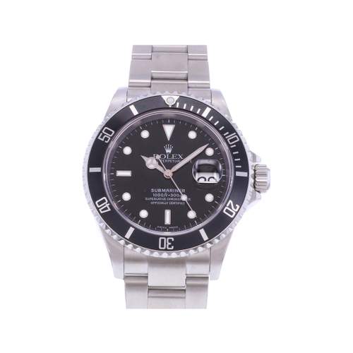 Montre d'occasion ROLEX Submariner Date homme mouvement automatique certifié (cosc) bracelet acier