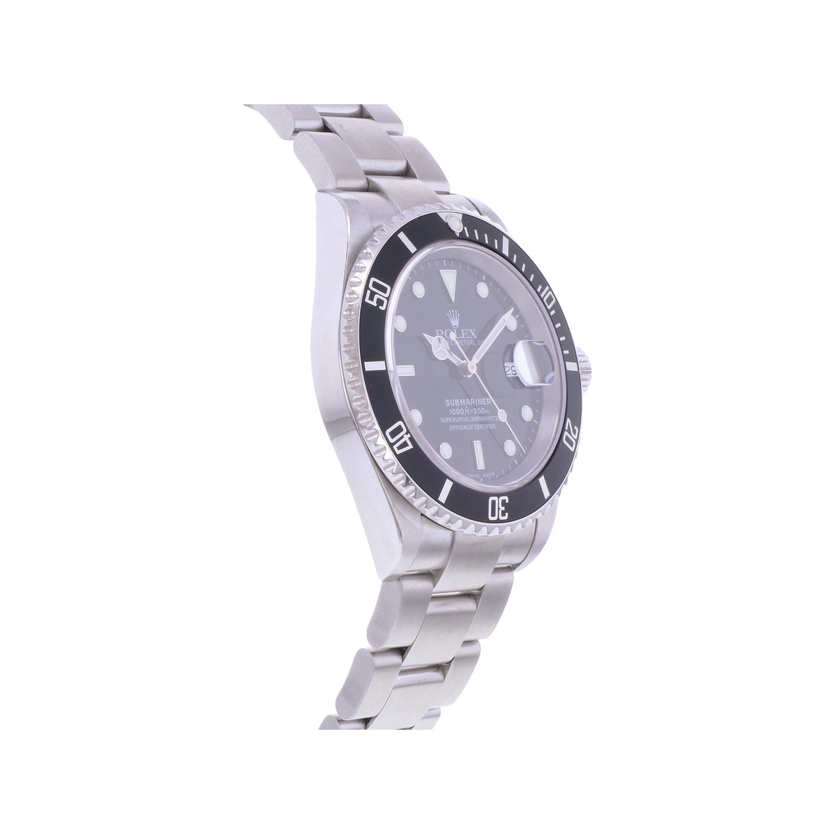 Montre d'occasion ROLEX Submariner Date homme mouvement automatique certifié (cosc) bracelet acier - vue 2
