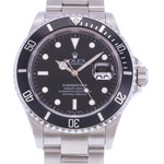 Montre d'occasion ROLEX Submariner Date homme mouvement automatique certifié (cosc) bracelet acier - vue D1